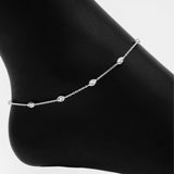 Italian Station Anklet (Silver)