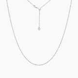 Italian Milano Twist Adjustable Chain (Silver)