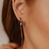 Huggie Hoop Earrings (Silver)