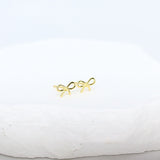Bow Stud Earrings (Gold)