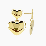 Mabel Heart Earrings (Gold)