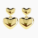 Mabel Heart Earrings (Gold)
