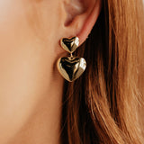 Mabel Heart Earrings (Gold)
