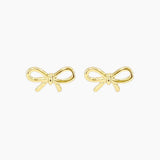 Bow Stud Earrings (Gold)