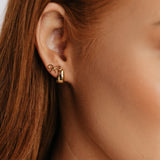 Bow Stud Earrings (Gold)