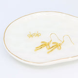 Bow Stud Earrings (Gold)