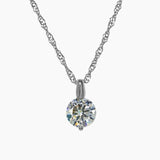 Roma 2.00 Carat Brilliant CZ Solitaire Pendant (Sterling Silver)