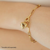 Heart Locket Charm (Gold)