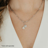 Heart Locket Charm (Silver)