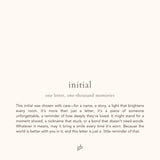 Classic Initial Charm (Silver)