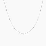 Meg Station Necklace (Silver)