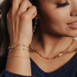 Italian Station Bracelet (Gold)
