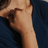Italian Station Bracelet (Gold)