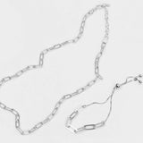Adjustable Paperclip Friendship Bracelet (Silver)