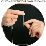 Italian Milano Twist Adjustable Chain (Silver)