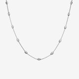 Italian Station Necklace (Silver)