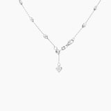 Italian Station Necklace (Silver)