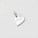 11:11 Angel Number Heart Charm (Silver)