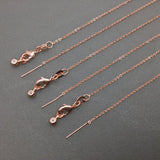 Tessa Adjustable Length Charm Threader — Cable Chain (Rose Gold)