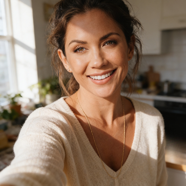 Customer photo wearing Grace Blooms jewelry