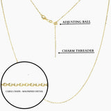 Tessa Adjustable Length Charm Threader — Cable Chain (Gold)