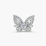 Metamorphosis Butterfly Moissanite Ring