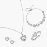 Heart Glow Moissanite Four-Piece Set