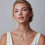 Rosy Halo Moissanite Four-Piece Set