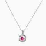 Rosy Halo Moissanite Four-Piece Set
