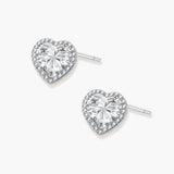Heart Spark Moissanite Studs