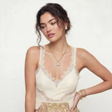 Gilded Frame Necklace and Stud Earring Set