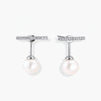 Pearl Drop T-Bar Earrings