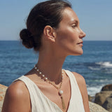Pearl Link Tassel Necklace