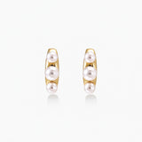 Pearl Trio Curve Studs