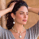 Pearl Link Drop Necklace