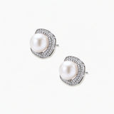Halo Pearl Studs