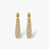 Pavé Crystal Hoops