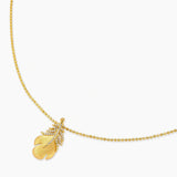 Golden Feather Necklace