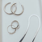 Ella Earrings Medium (Silver)