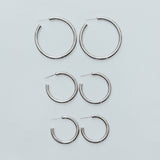 Ella Earrings Medium (Silver)