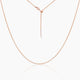 Tessa Adjustable Length Charm Threader — Cable Chain (Rose Gold)