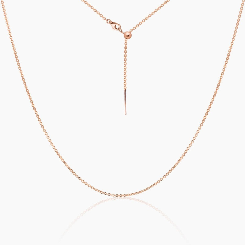 Tessa Adjustable Threader Cable Chain 19" (Rose Gold)