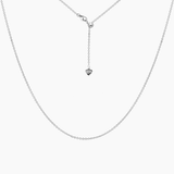 Sterling Silver Cassie Cable Adjustable Chain 24"