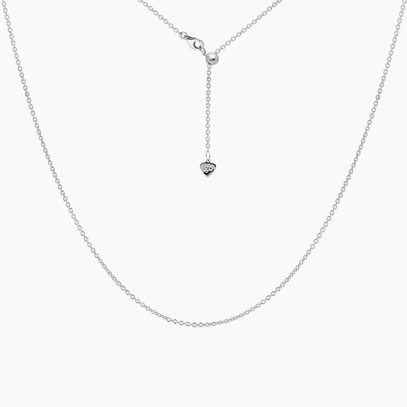 Sterling Silver Cassie Cable Adjustable Chain 24"
