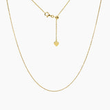 Italian Ferrara Diamond-Cut Bead Adjustable Chain (Gold)