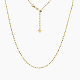 Italian Luna Bead Adjustable Chain (Gold)