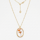 Amber Wildflower Adjustable Necklace