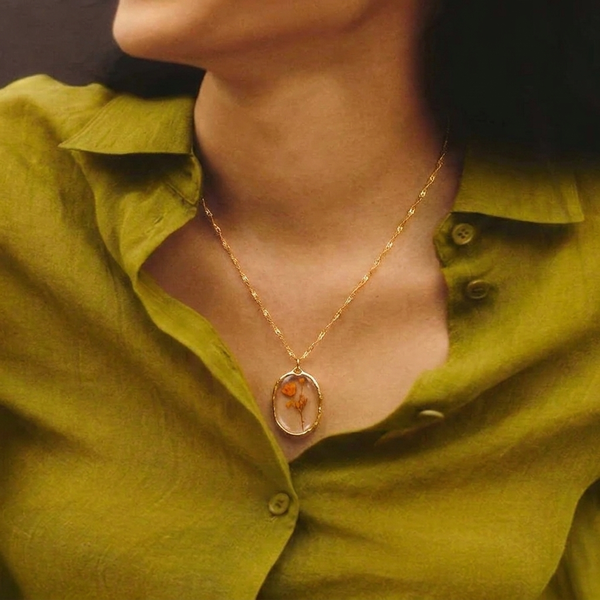 Customer photo wearing Grace Blooms jewelry