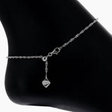 Addie Adjustable Anklet (Silver)