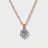 Addie Brilliant CZ Adjustable Necklace (Rose Gold)